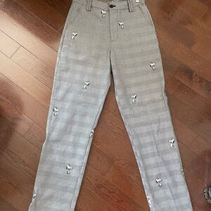 Lazy Oaf X Peanuts Snoopy plaid/houndstooth pants